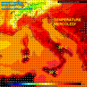 temperature mercoledi 6 maggio 2015