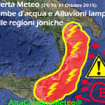 “Mini-ciclone” al Sud : rischio alluvione sulle regioni joniche